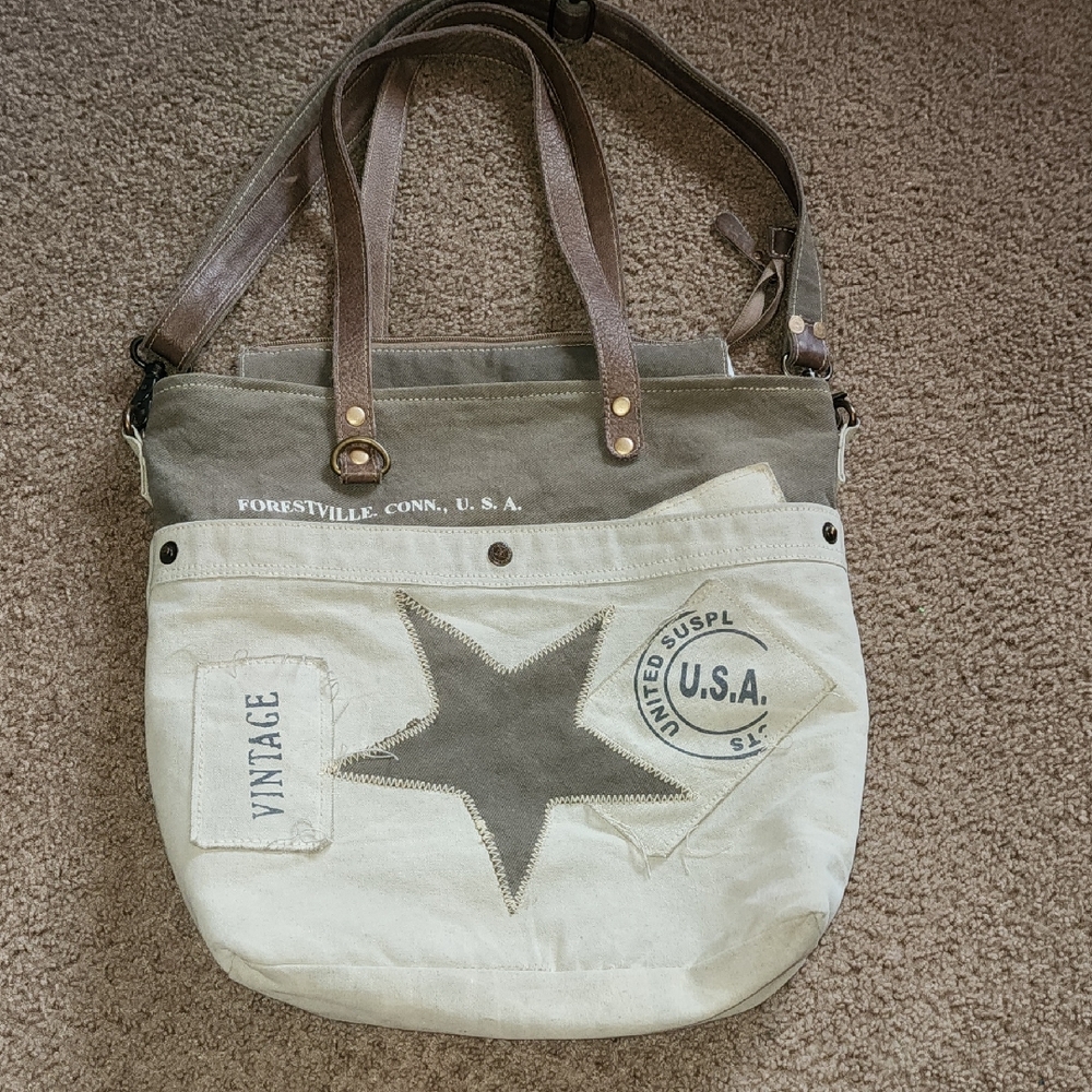 Myra Canvas Purse/Tote Bag